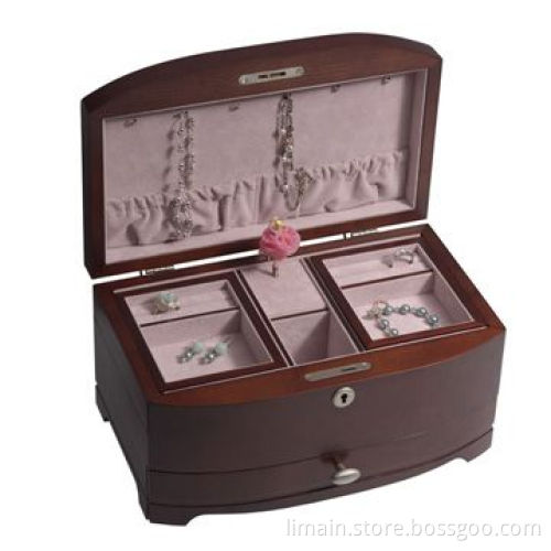 Jewelry Box, Made of Wood and Metal, Sized 21 x 18 x 8cm